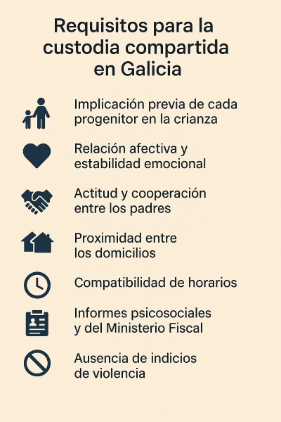 requisitos-custodia-compartida-galicia-infografia-abogado-diego-simal