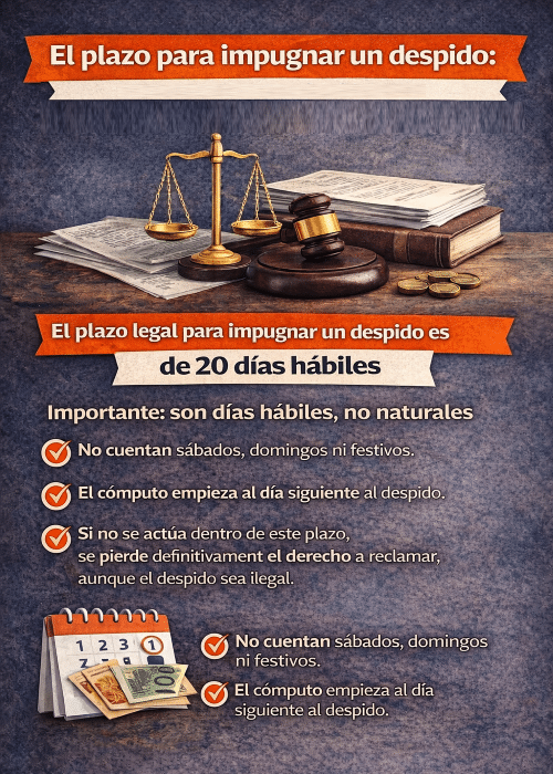 plazo-legal-impugnar-despido-20-dias-habiles-guia-laboral-diego-simal